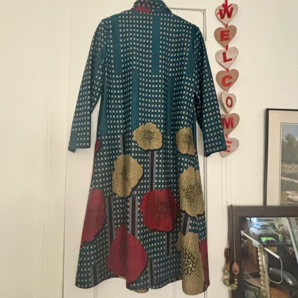 Stylish Multicolor Patterned Dress/Coat - Picture 2 of 7